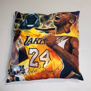 Basketball Legend Throw Pillow - Yellow and Black